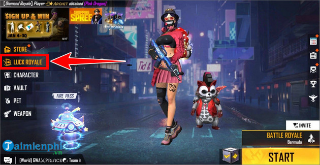 how to dress valentine in free fire max mien phi