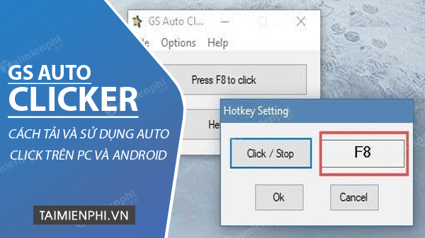 How to install and use gs auto clicker