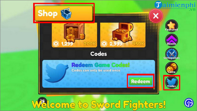 giftcode sword fighters simulator