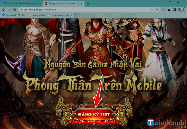 How to play Phong Vuong ADNX Mobile Alpha Test