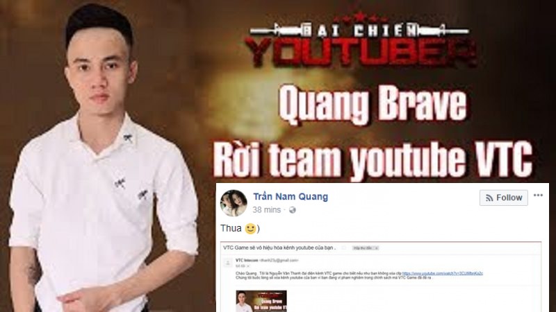 Youtuber Raid Quang Brave was threatened by NPH to delete his channel because of policy violations?